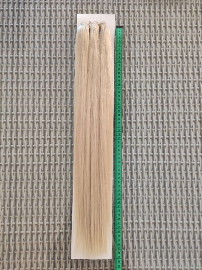 Естествена коса с плътни краища Remy 60 см – Удължаване на коса на изплащане